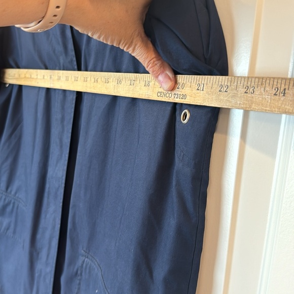 London Fog Coat Reg M size navy blue Button Front Removable Liner jacket - Picture 12 of 16